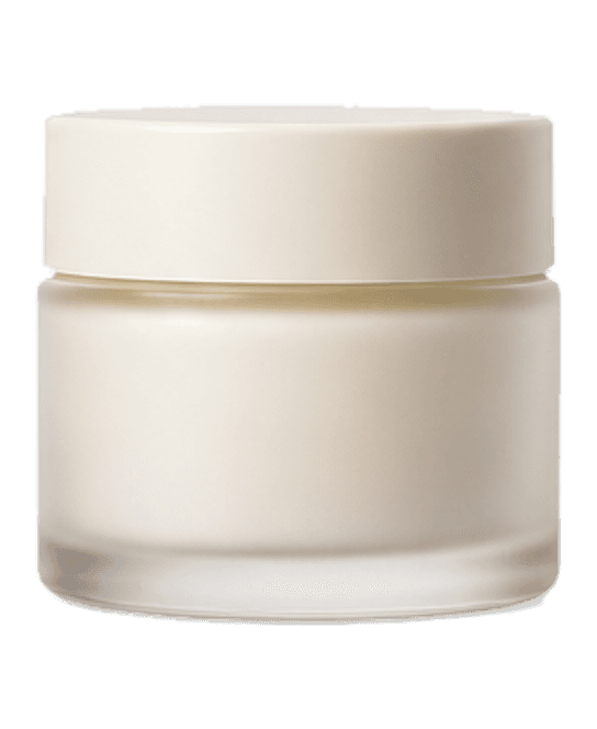 Frosted moisturizer jar